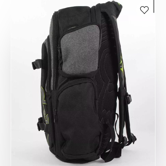 Fox Step Up II Black and Gray Backpack with Green Accent - Picture 4 of 9